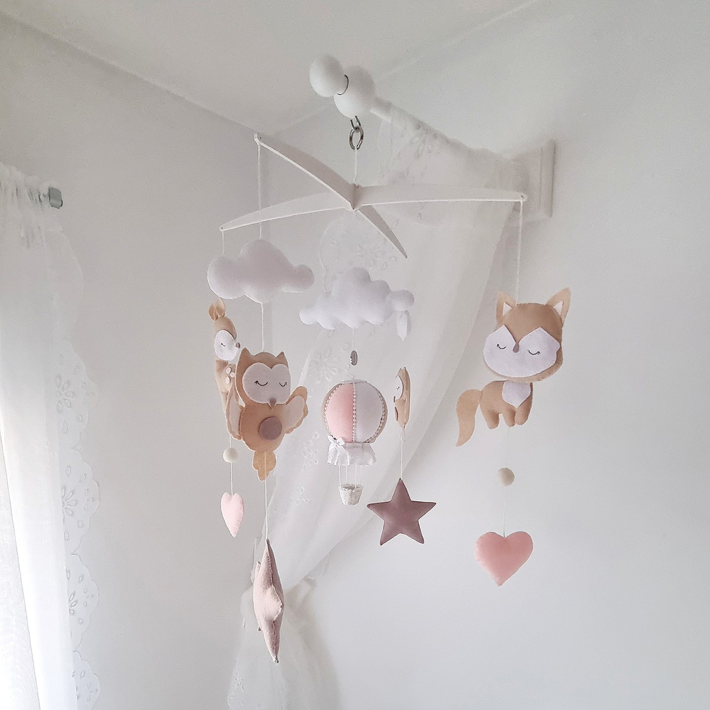 Woodland Whispers - A Dreamy Forest Friends Baby Mobile