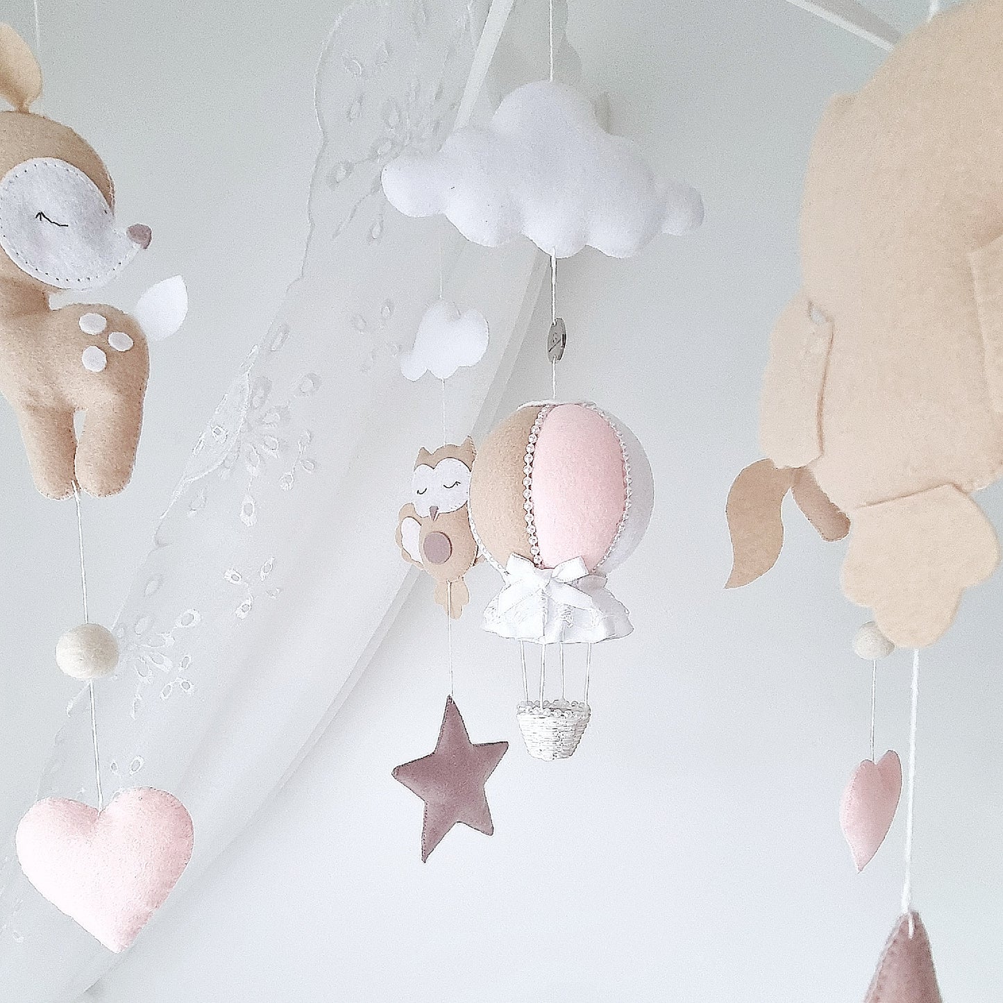 Woodland Whispers - A Dreamy Forest Friends Baby Mobile