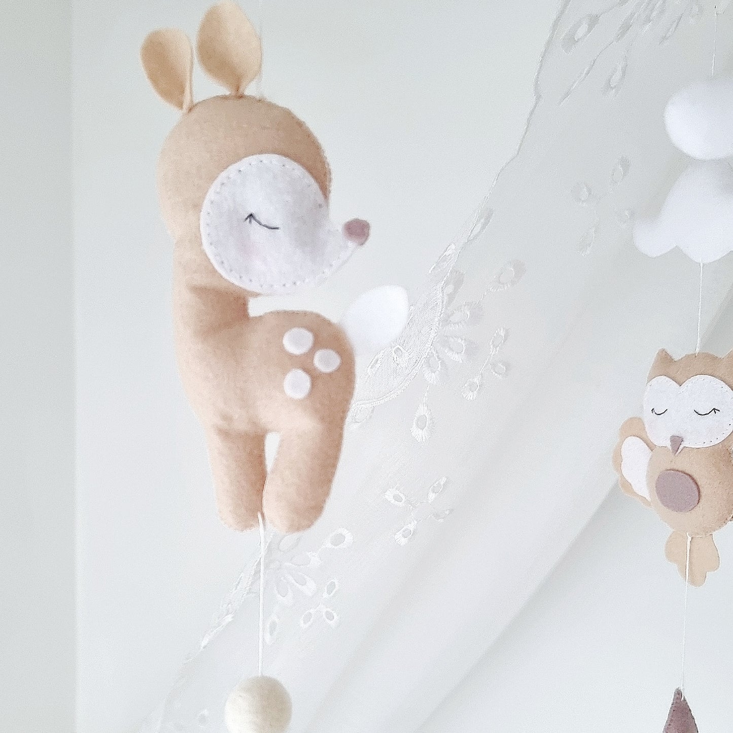 Woodland Whispers - A Dreamy Forest Friends Baby Mobile