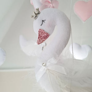 Elegant Swan Princess Baby Mobile