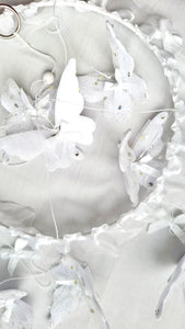 Whimsical Dreams: Butterfly, Crystal, and Bow Baby Mobile