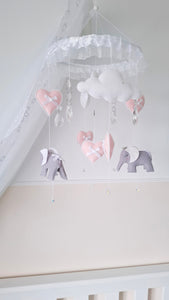 Cute Elephant Princess Baby Mobile