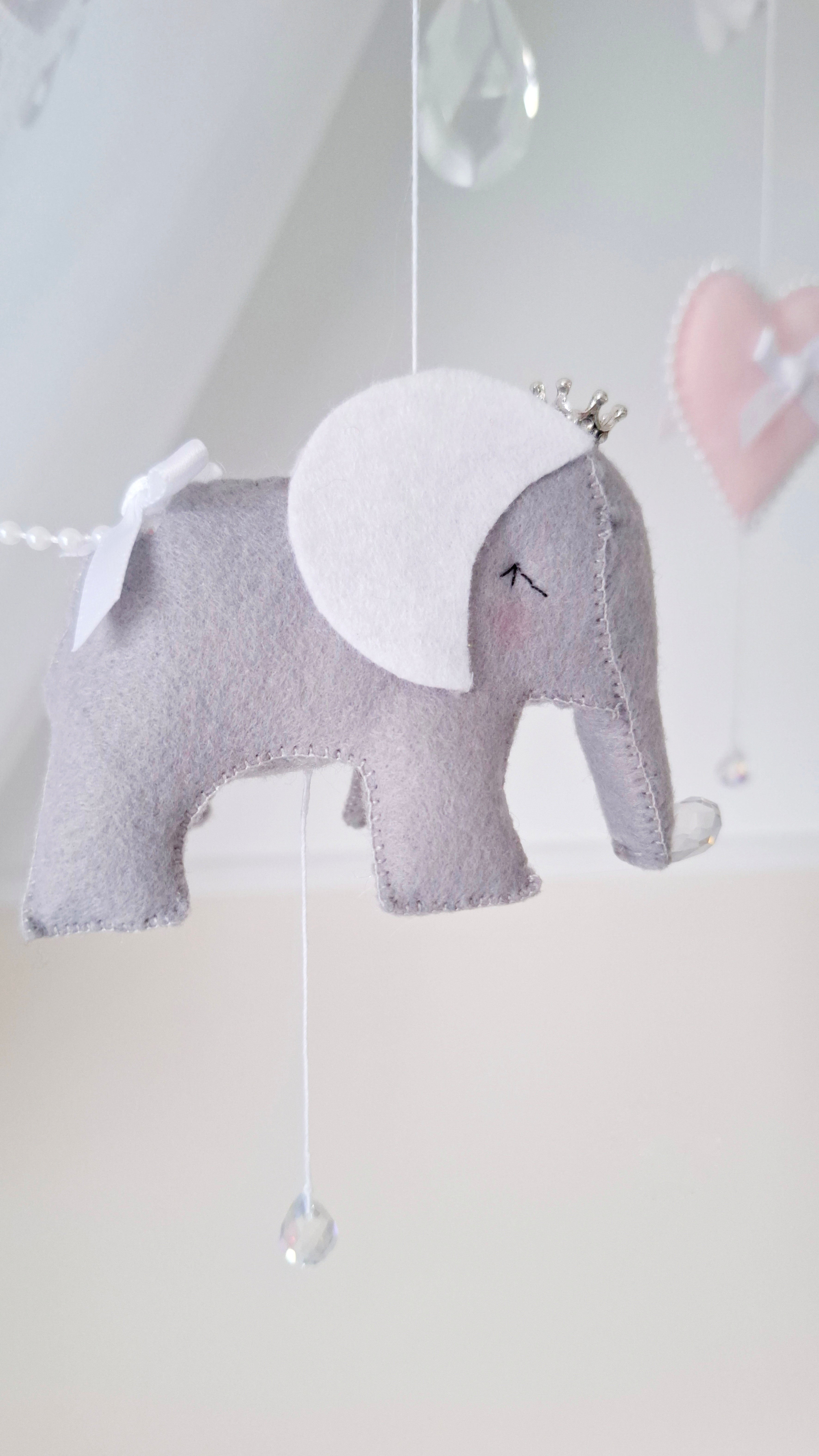 Cute Elephant Princess Baby Mobile