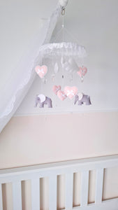 Cute Elephant Princess Baby Mobile