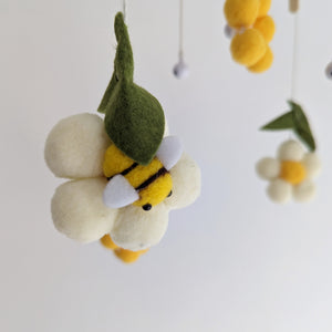 Adorable Buzzing Bee & Flower Mobile