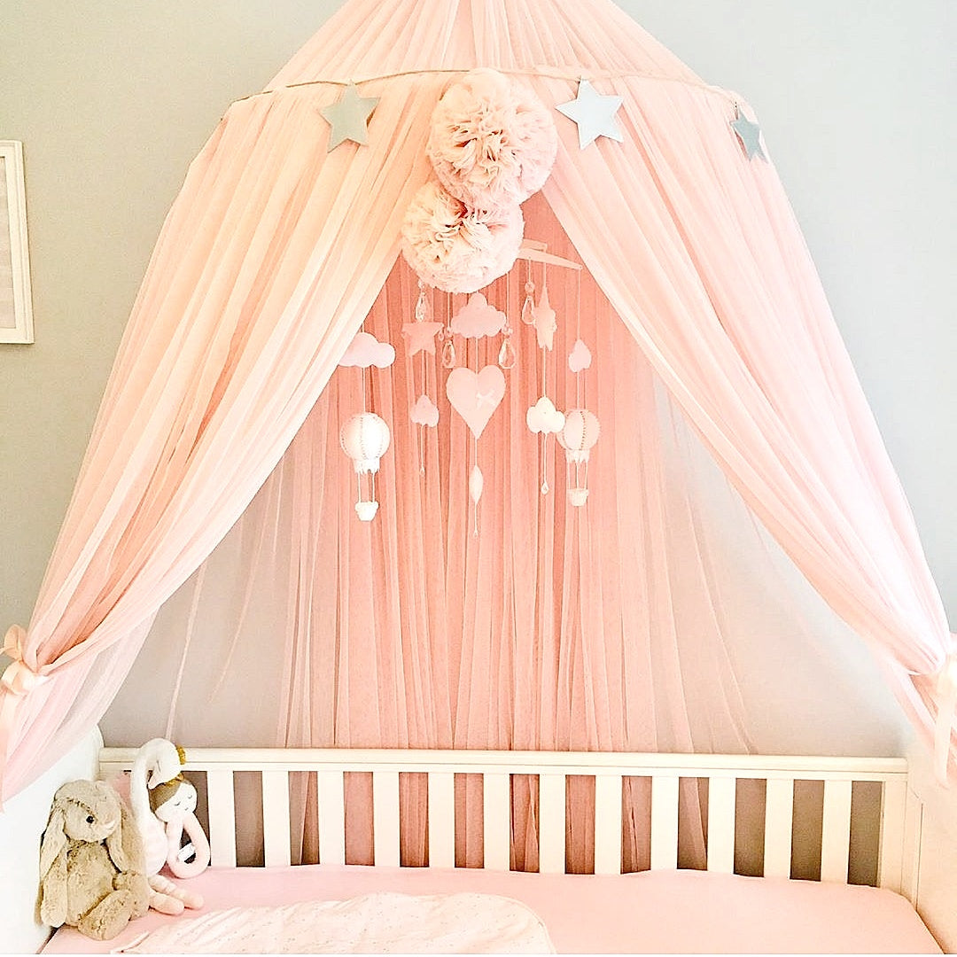 Luxurious pink Baby Girl Mobile, Nursery Decor