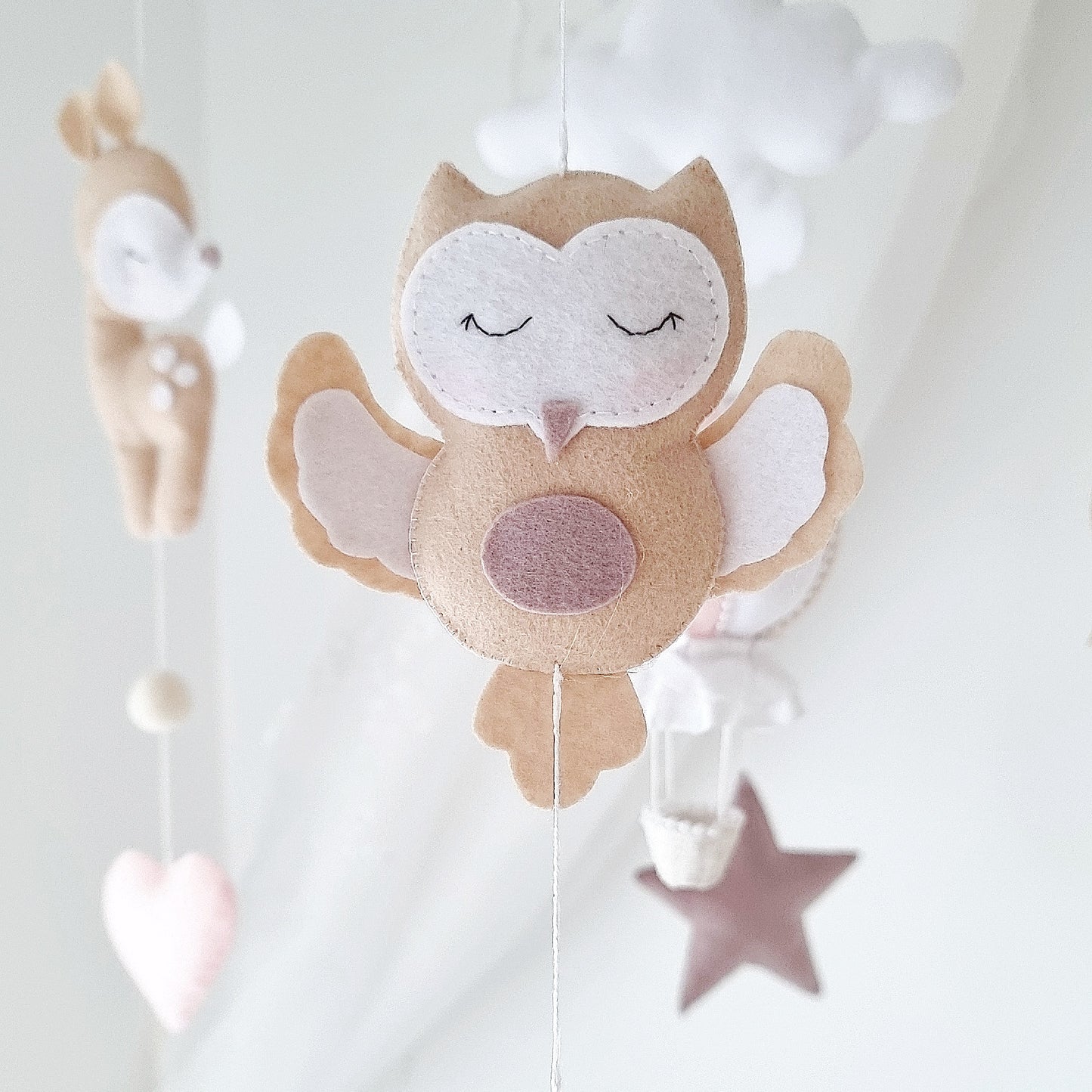 Woodland Whispers - A Dreamy Forest Friends Baby Mobile