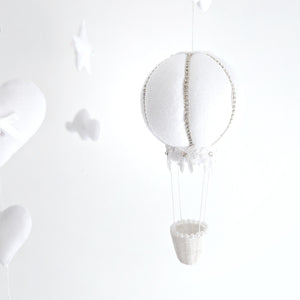 Elegant Crystal All White Hanging Mobile