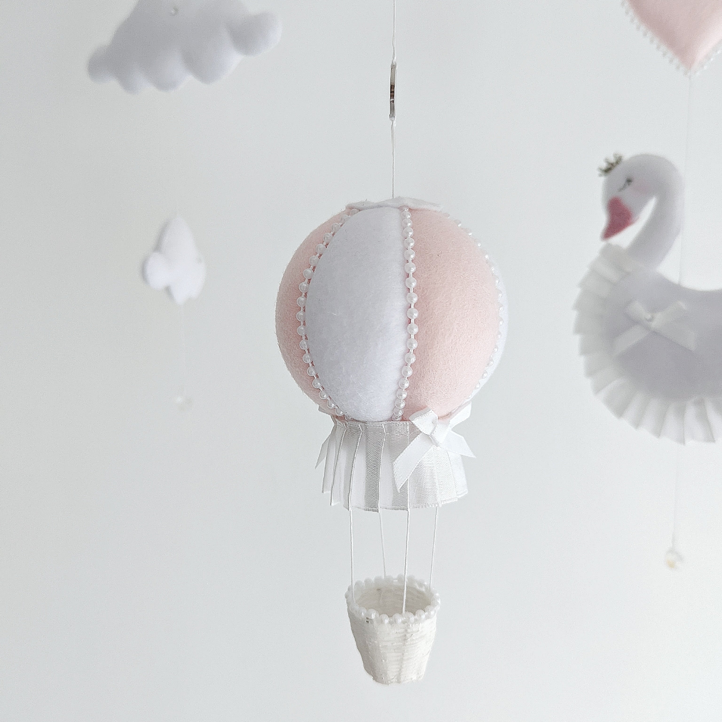 Adorable Swan Mobile Nursery Set