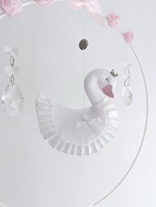 Adorable Swan Mobile Nursery Set