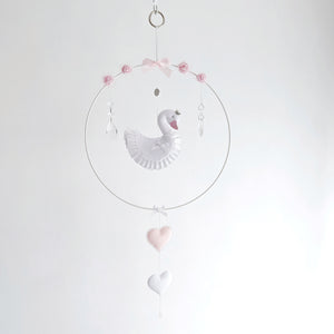 Adorable Swan Mobile Nursery Set