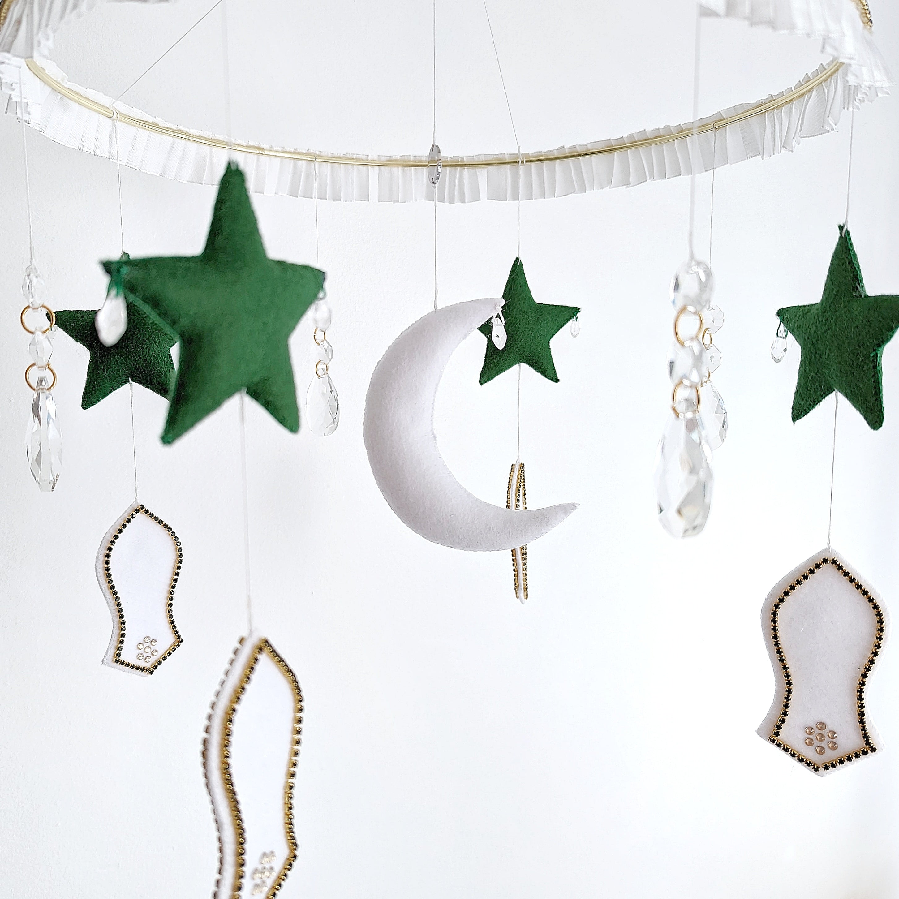 "Islamic Faith" Minimalist Luxury Muslim Mosque Eid Baby Mobile