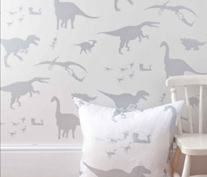 Grey & White Dinosaur Dino Baby Mobile