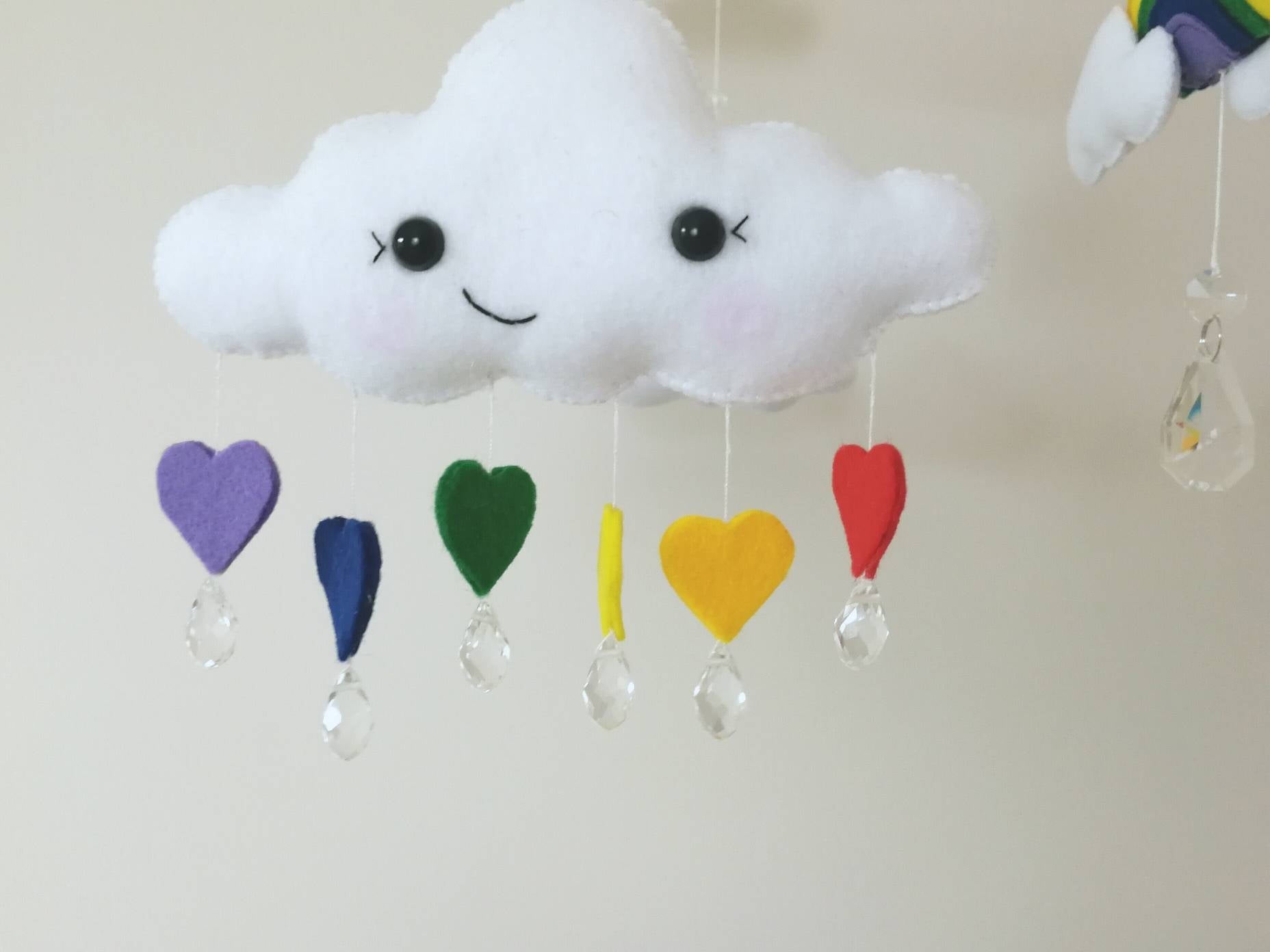 Happy Rainbow Baby Mobile