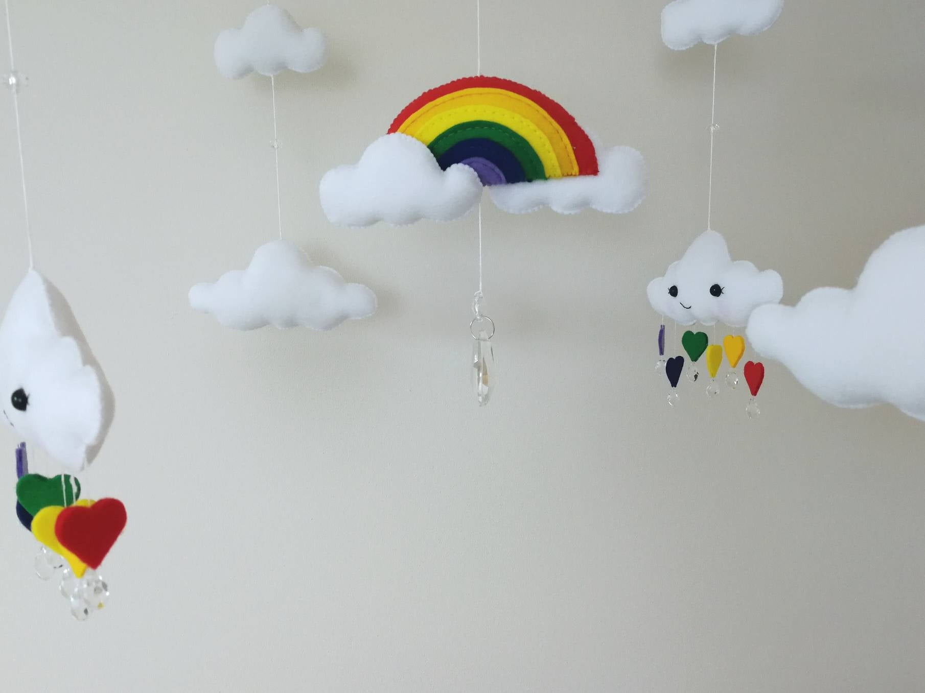 Happy Rainbow Baby Mobile