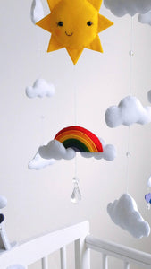 Happy Rainbow Baby Mobile