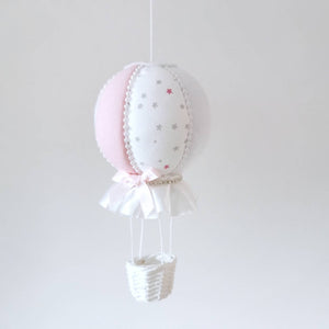 Luxurious Pink Hot Air Balloon Baby Mobile