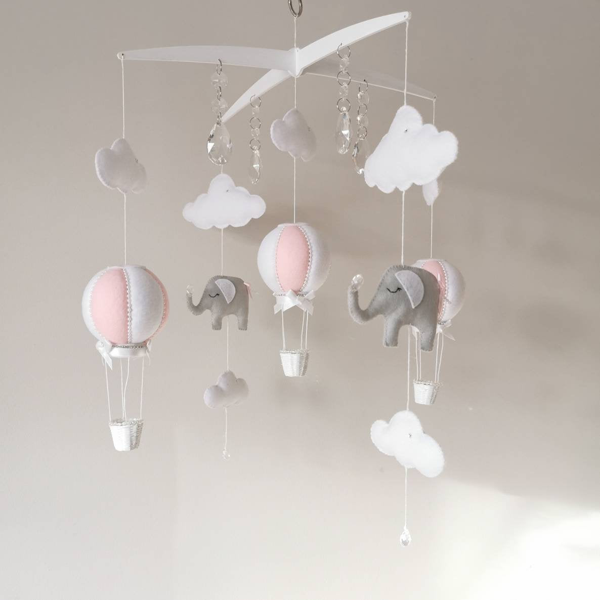 Pink store baby mobile