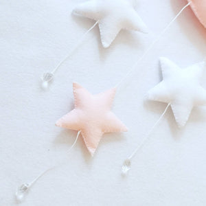 *Reach For The Stars* Personalised Pink & White Nursery Decoration