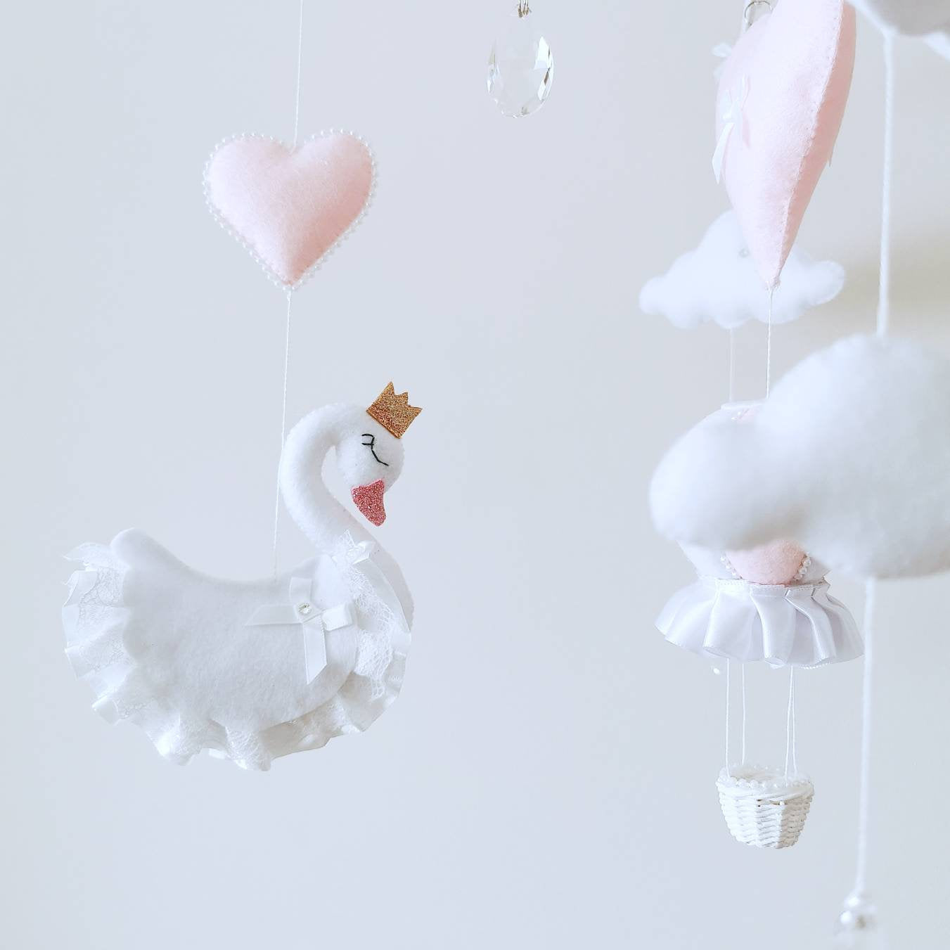 Sleeping Swan Princess Baby Mobile